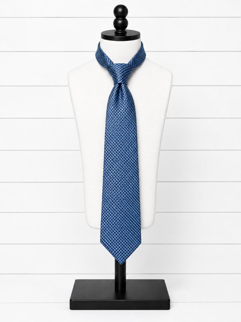 Brooks Brothers 346 Pure Silk Blue Geometric Tie Preppy Ivy League Classic